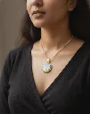 Sea Theme - Round Resin Pendant with Chain 1.webp