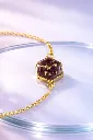 Ruby Glow Hex Resin Bracelet 5.webp