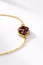 Ruby Glow Hex Resin Bracelet 4.webp