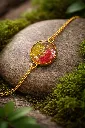 Red & Golden Resin Bracelet 2.webp