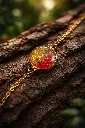 Red & Golden Resin Bracelet 1.webp