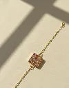 Handcrafted Resin Bracelet with Golden Chain 8.webp