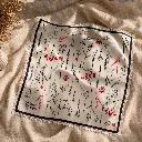 Botanical Floral Satin Square Scarf 4.webp