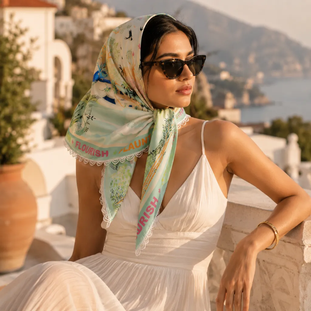 Tropical Sunset Print Scarf 7.webp