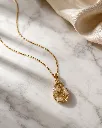 Resin Pearl Teardrop Pendant Necklace 6.webp
