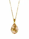 Resin Pearl Teardrop Pendant Necklace 4.webp