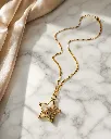 Handcrafted Dried Flower Star Resin Pendant Necklace 2.webp