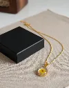 Blossom Leaf Resin Pendant with Chain 9.webp