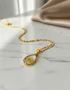 Blossom Leaf Resin Pendant with Chain 3.webp