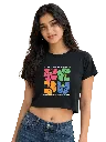 WEAR YOUR CONFIDENCE - CONFIDENCE LOOKS GOOD ON YOU Crop Top - Black 1.webp