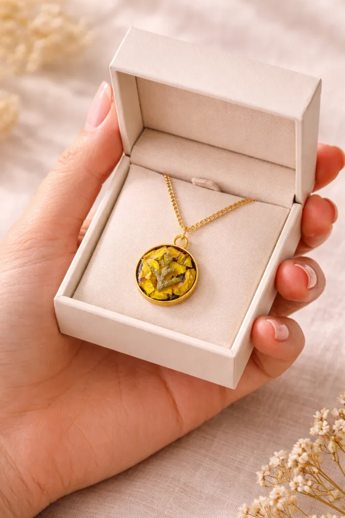 Floral Essence Resin Necklace 8.webp