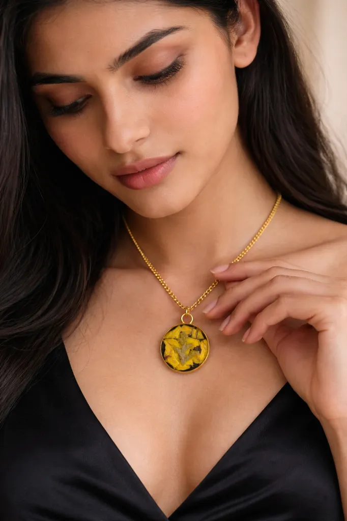 Floral Essence Resin Necklace 10.webp