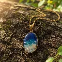 Ocean-Inspired Blue Resin Pendant with Seashell & Pearl 4.webp