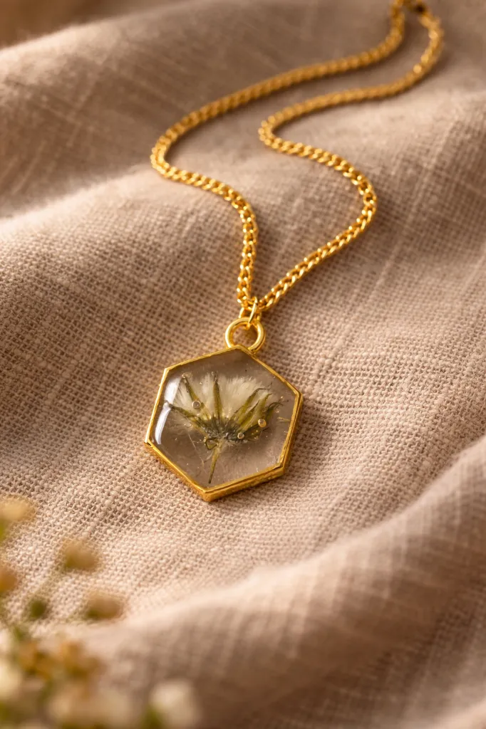 Resin Delicate Hexagonal Pendant 8.webp