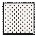 Black & White Polka Dot Square Scarf with Lace Border 1.webp
