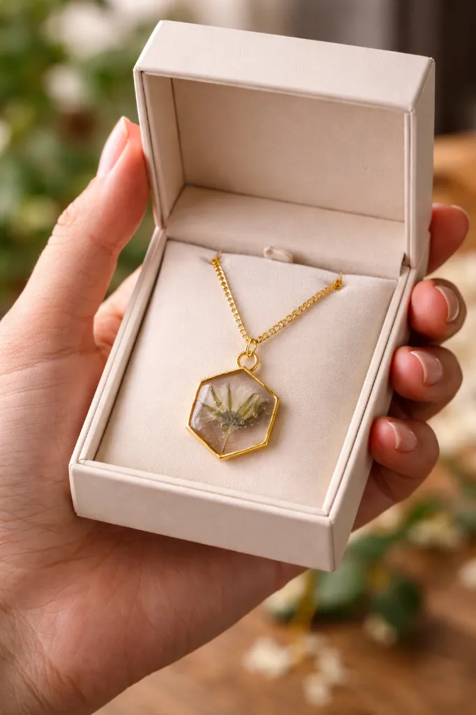 Resin Delicate Hexagonal Pendant 2.webp