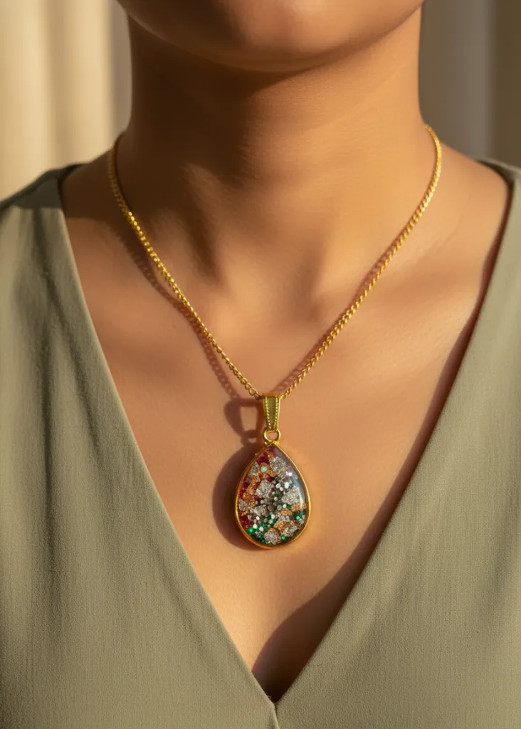 Resin Necklace - Drop Shaped 16.webp