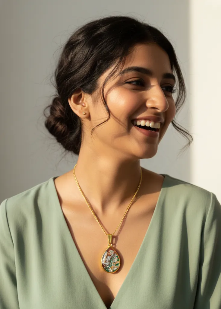 Resin Necklace - Drop Shaped 11.webp
