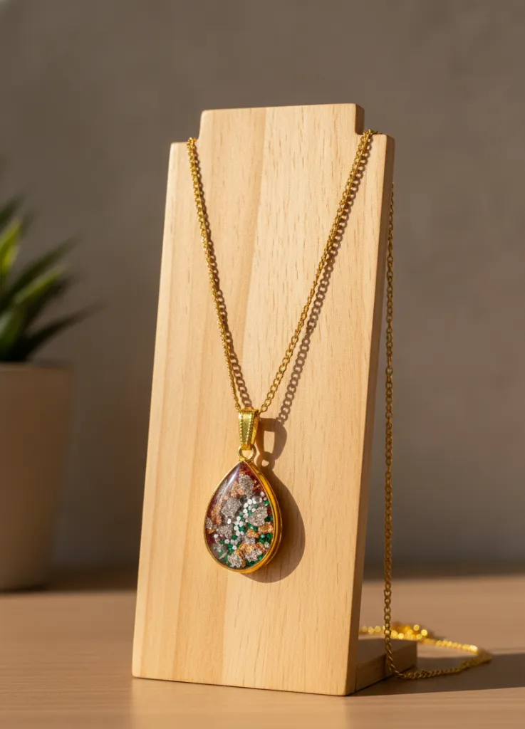 Resin Necklace - Drop Shaped 9.webp