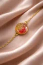 Red & Golden Resin Bracelet
