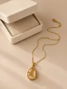 Resin Pearl Teardrop Pendant Necklace for Women by Flaunt N Flourish
